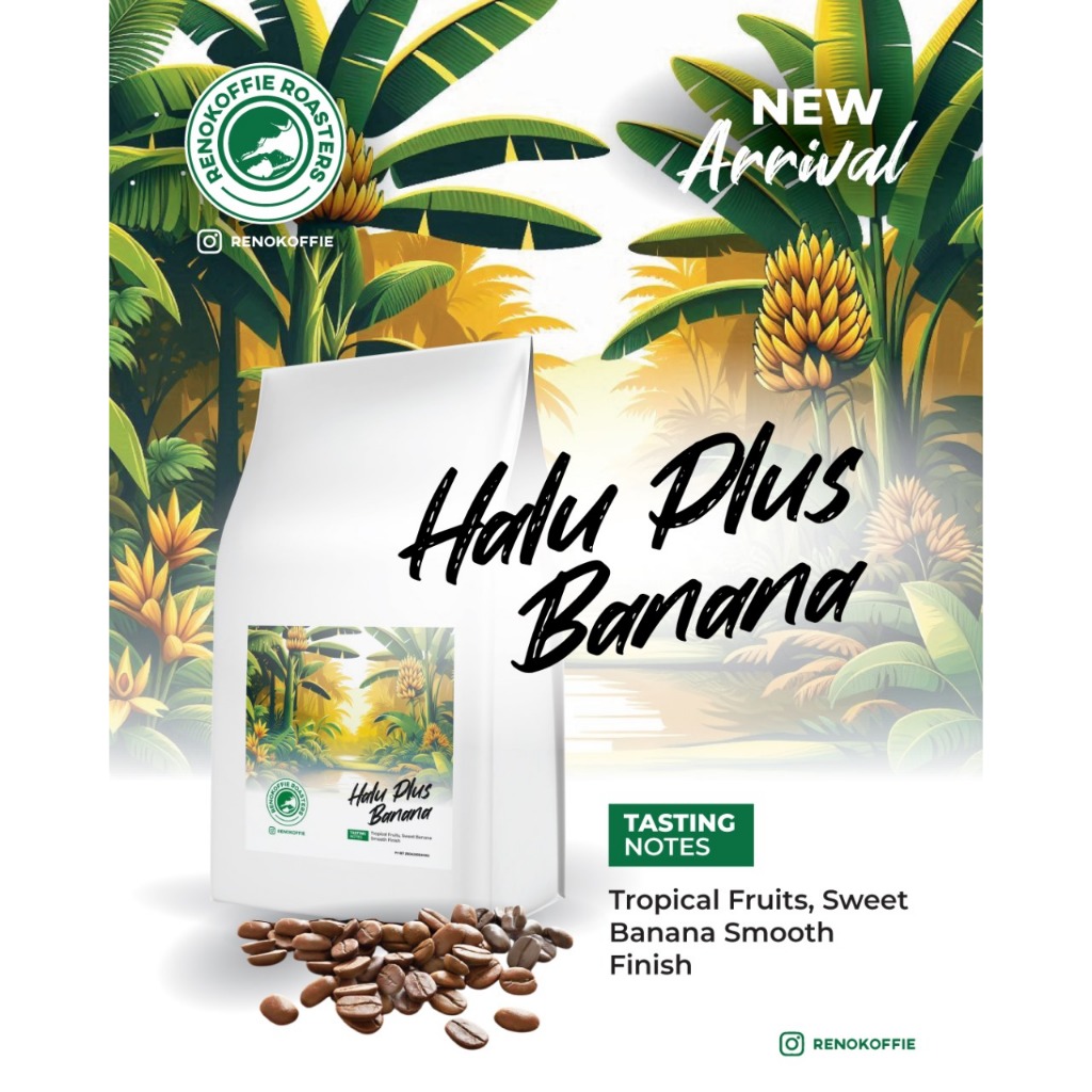 

Kopi Arabika Halu Plus Banana (Biji/Kopi)200gr