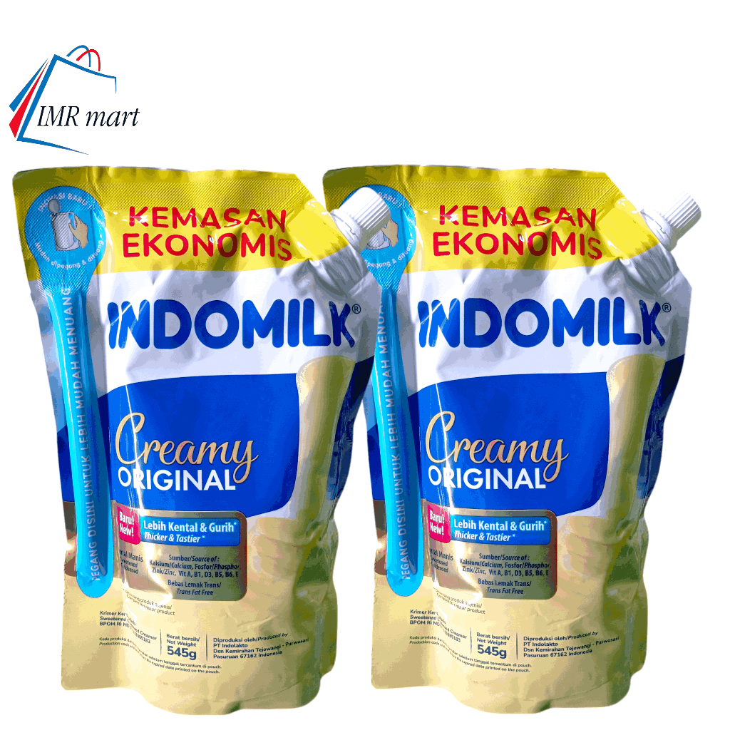 

Skm Indomilk Putih Original Berat 545 Gram Susu Kental Manis Indomilk Pouch