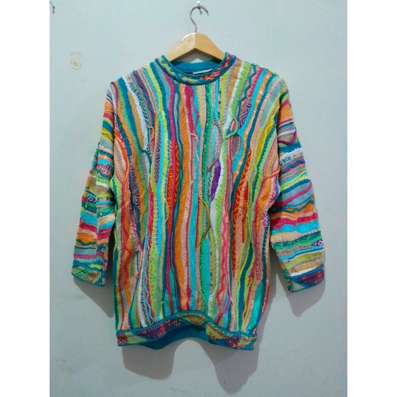 COOGI VINTAGE SWEATER RAINBOW ORIGINAL