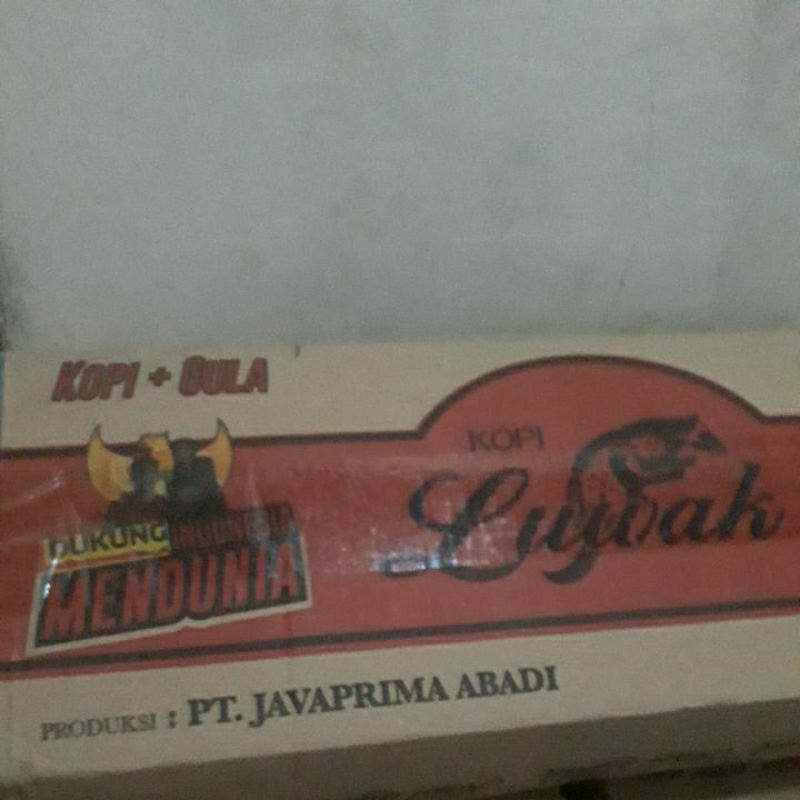 

kopi luak hitam kopi+gula 1karton 10renceng