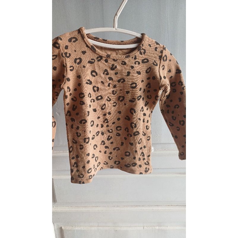 Baju Anak Kaos Leopard Coklat PL