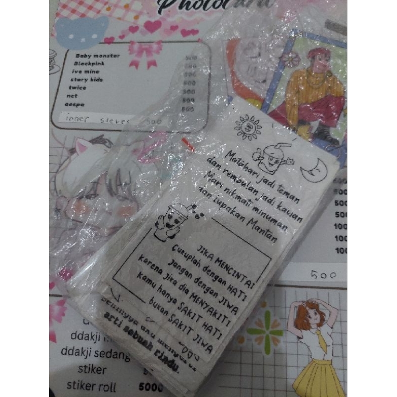 

stiker kata kata dan roll