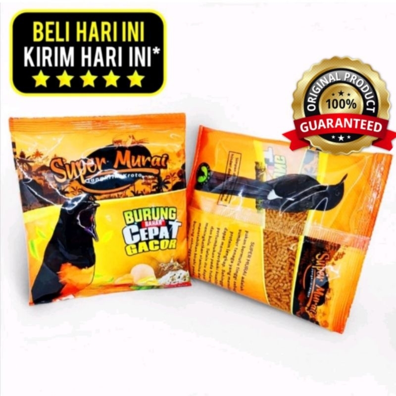 PAKAN BURUNG MURAI GACOR SUPER MURAI BURUNG CEPAT GACOR VOER SUPER ISI 100GRAM