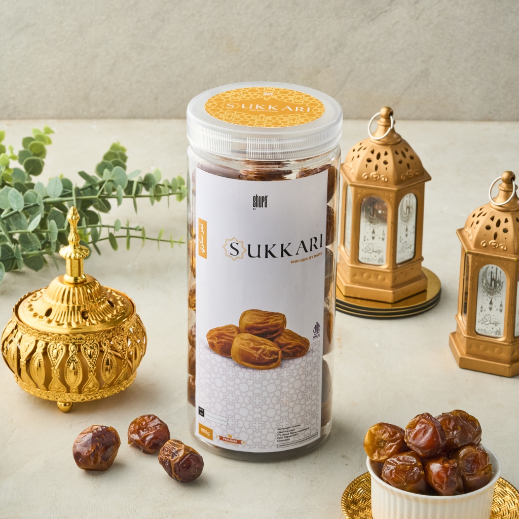 

Shura Kurma Sukari Toples 650gr Premium Kurma Nabi Lembut Legit 100% Original High Quality