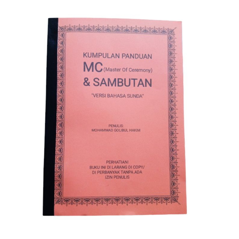 

BUKU PANDUAN MC & SAMBUTAN BAHASA SUNDA LENGKAP