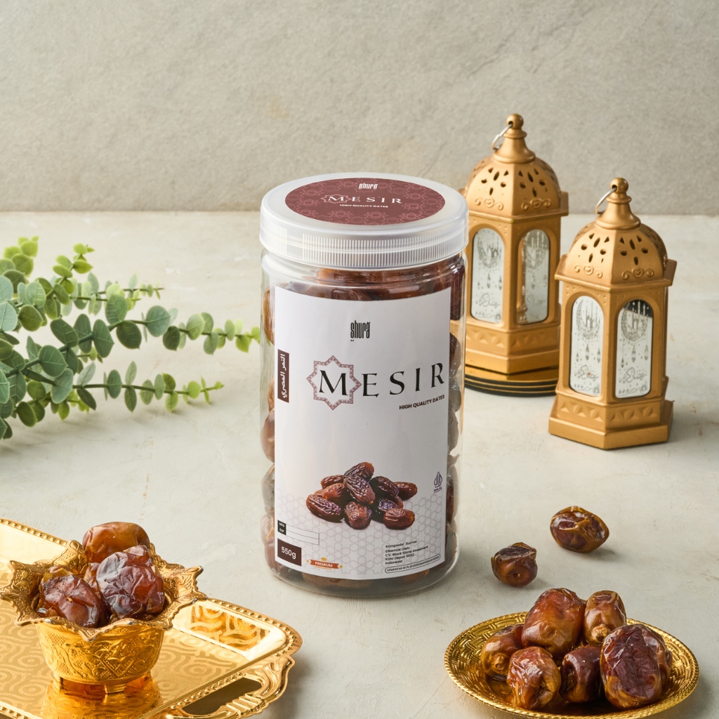 

Shura Kurma Mesir 550gr Kemasan Toples Kurma Nabi Original 100% High Quality Egyptian Dates Premium