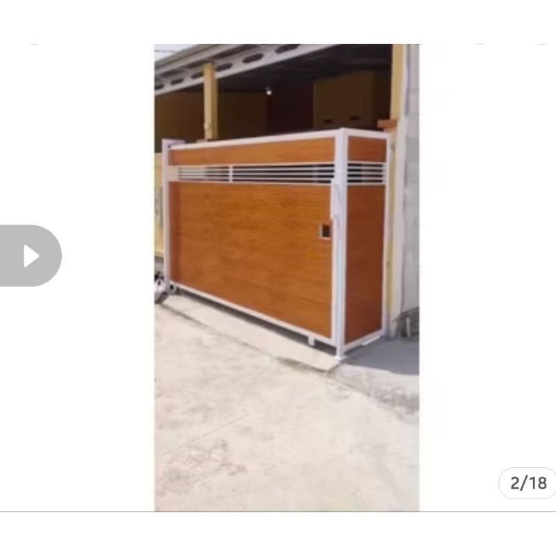 pagar minimalis motip lisplang grc pesanan bp Yudha kavling khazanah Babelan.