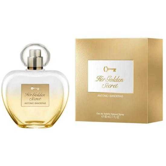 antonio banderas her golden secret 80 ml edt lengkap box