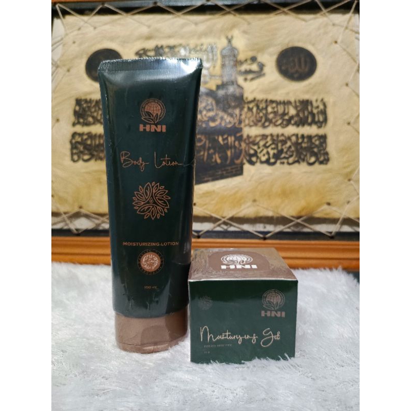 ( 1 Paket) HNI Hand Body Lotion + HNI Moisturizing Gel HNI HPAI Produk Kecantikan