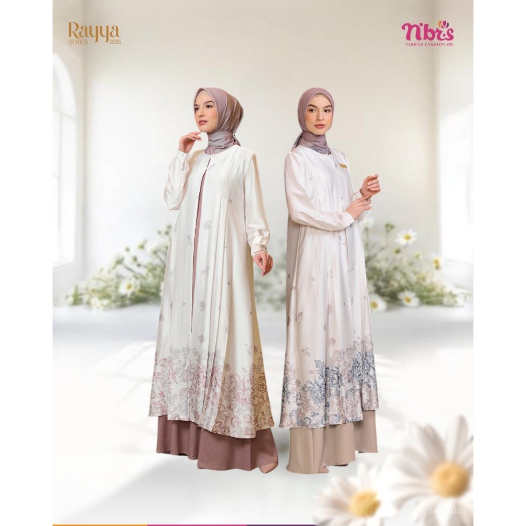 GAMIS TERBARU NIBRAS TERRA ROSE BEIGE GAMIS WANITA DEWASA MITIF BUSUI KONDANGAN LEBARAN WARNA PUTIH 
