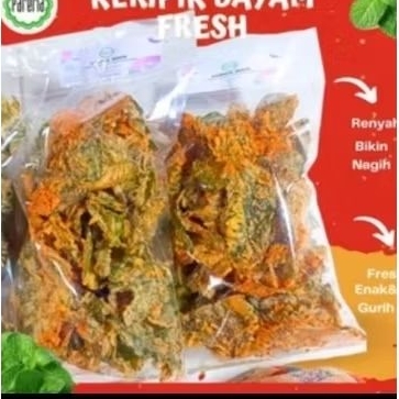

keripik bayam crispy 125gr original pedas