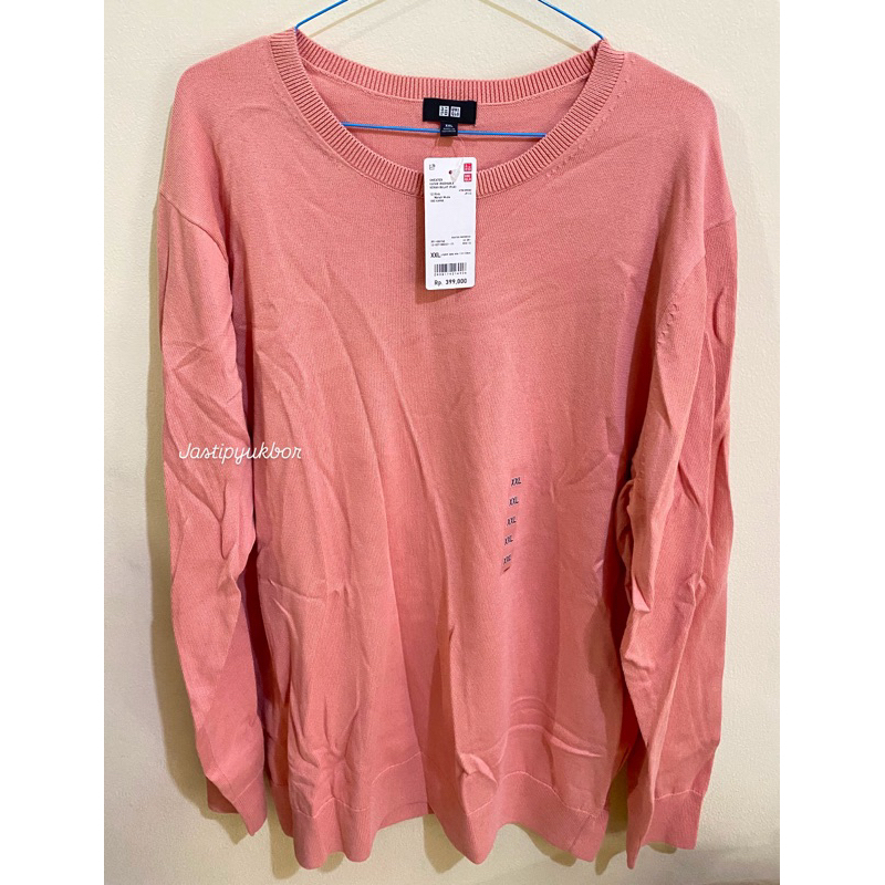 Men Uniqlo Sweater Katun Washable