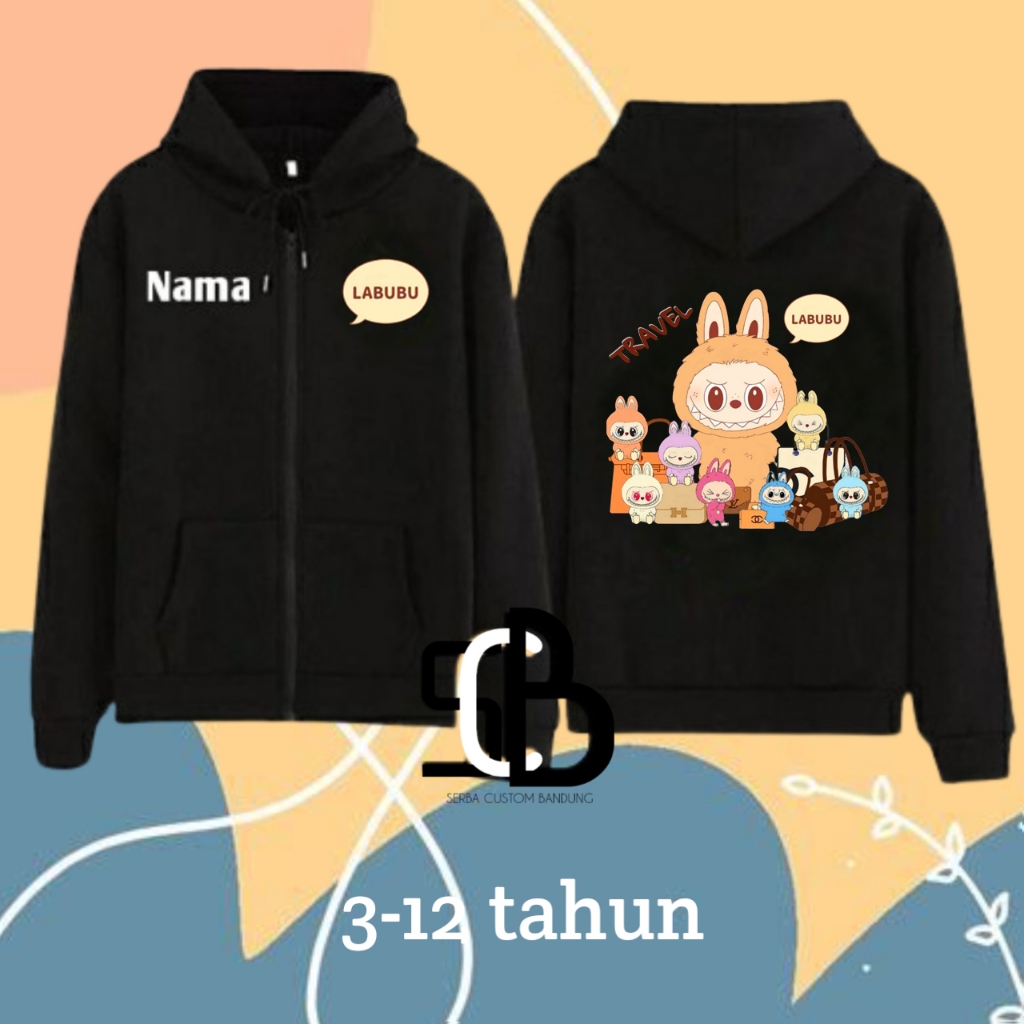 Hoodie Jiper Anak Labubu