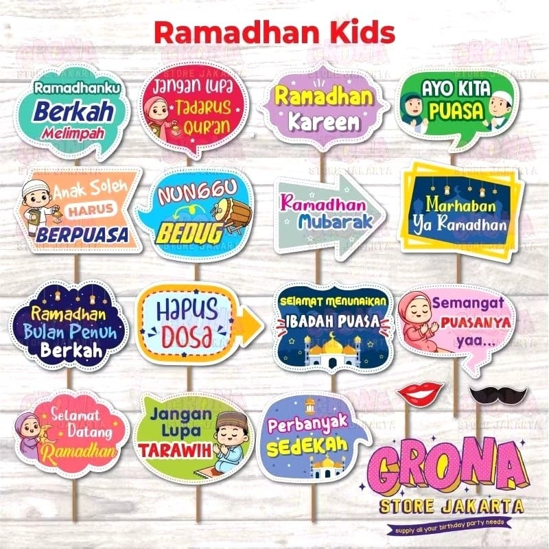 Photobooth Ramadhan Kids / Props Pawai Ramadhan / Pawai Ramadhan / Photobooth Ramadhan