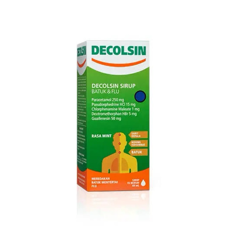 

Decolsin Sirup Batuk & Flu Rasa Mint