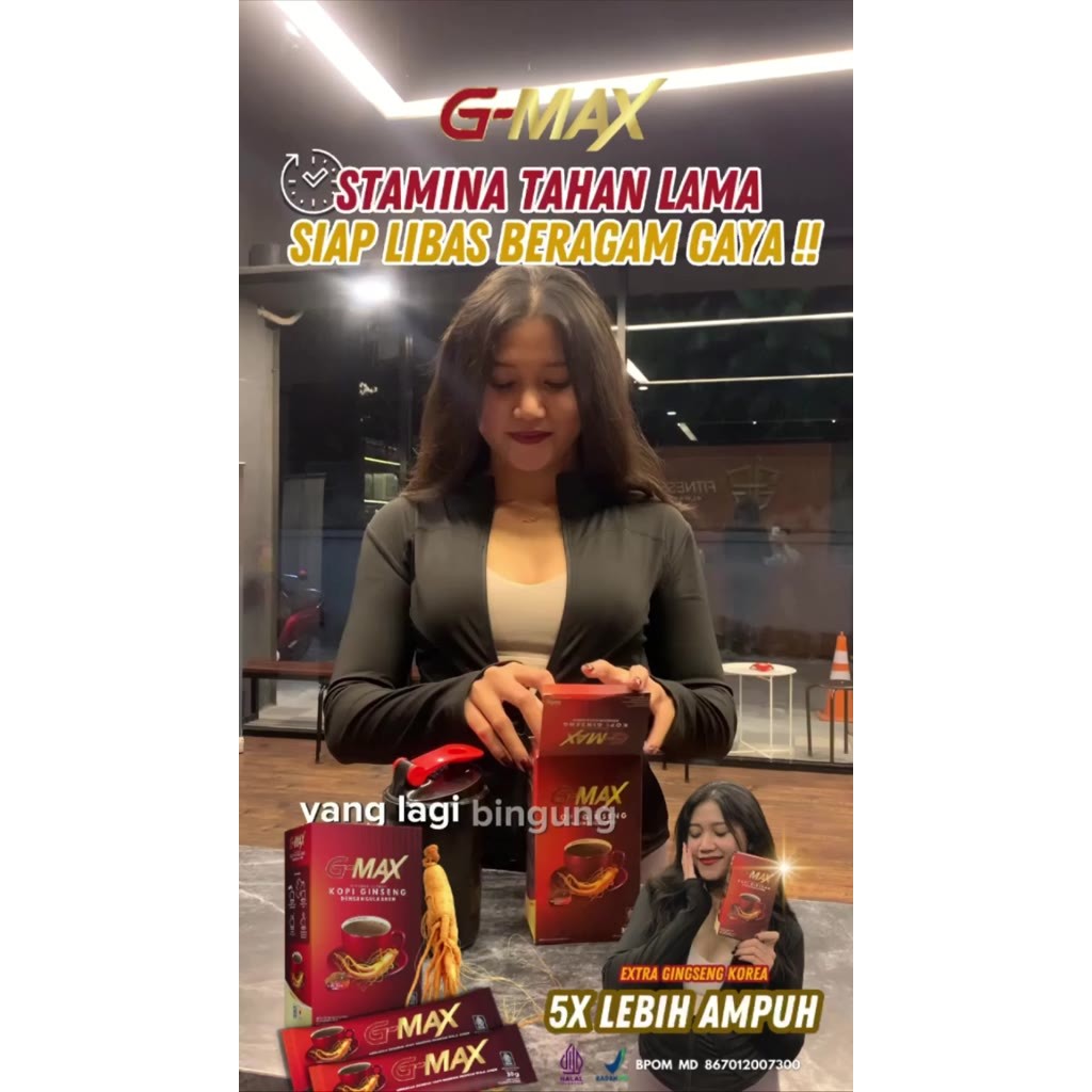 

Kopi Gmax Penambah Stamina Pria Dewasa Kuat Tahan Lebih Lama