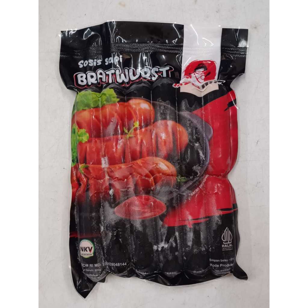 

AYOMA Sosis Sapi Bratwurst Mini Isi 12 Pcs 560 Gram