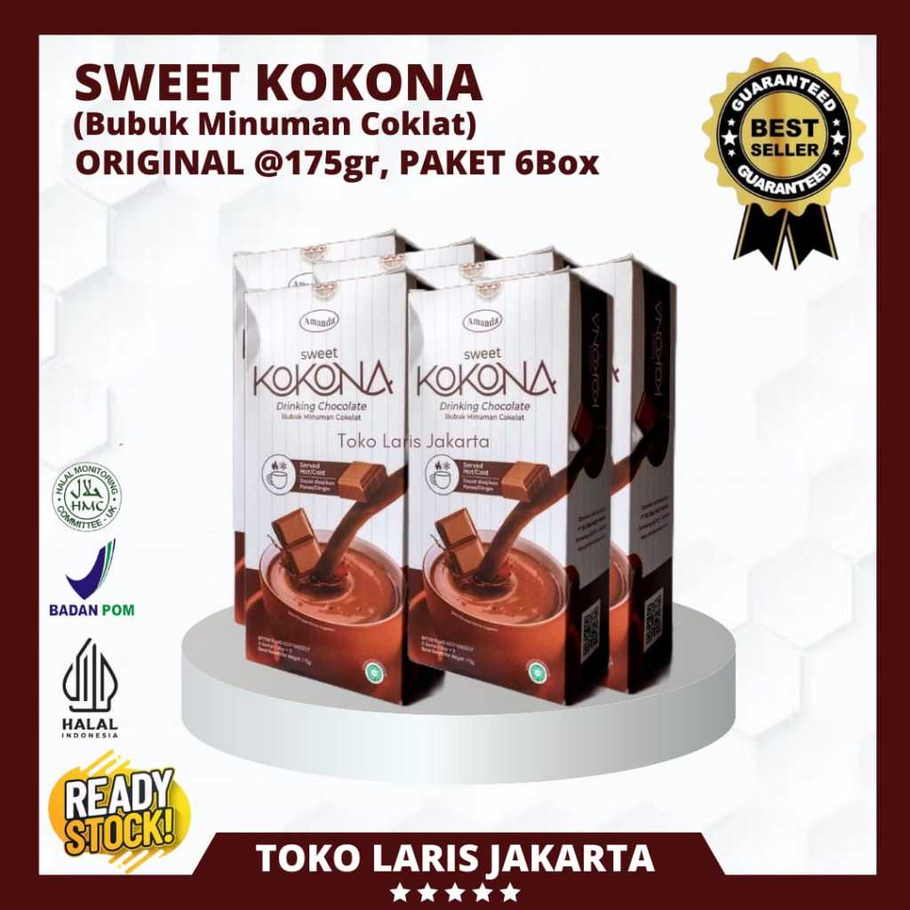 

SWEET KOKONA BUBUK MINUMAN COKLAT ORIGINAL BY AMANDA PAKET 6 BOX