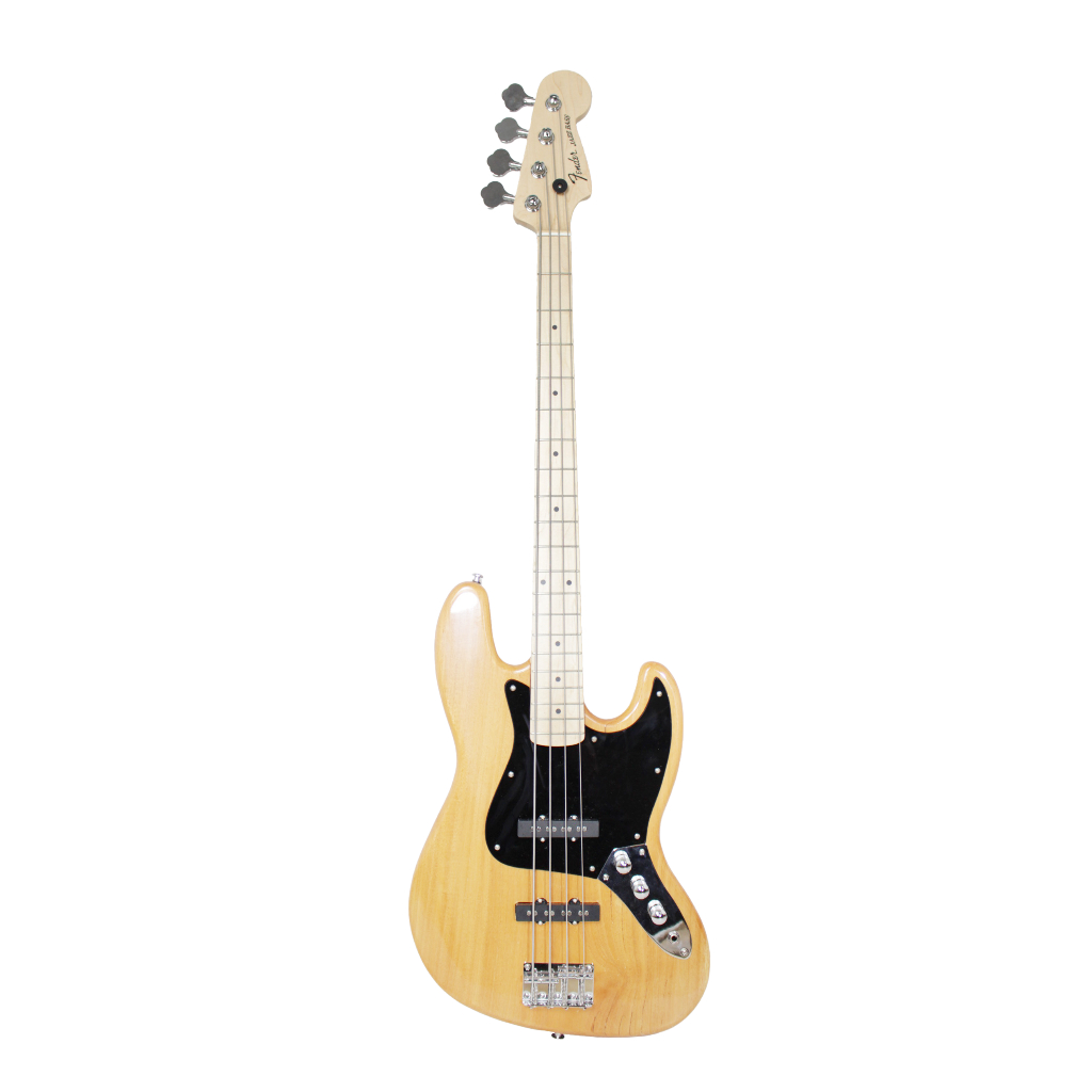 Bass Listrik Elektrik Merk Fender Model Jazz Bass Warna Natural Bonus Kabel Jack Murah Jakarta