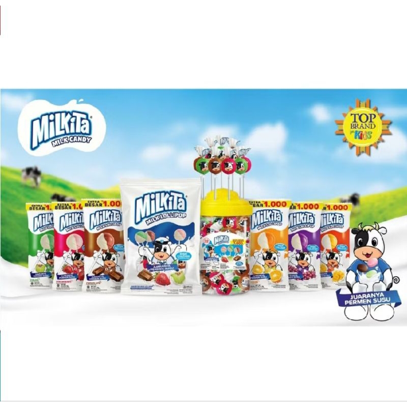 

Milkita Lolipop 1 toples isi 30pis