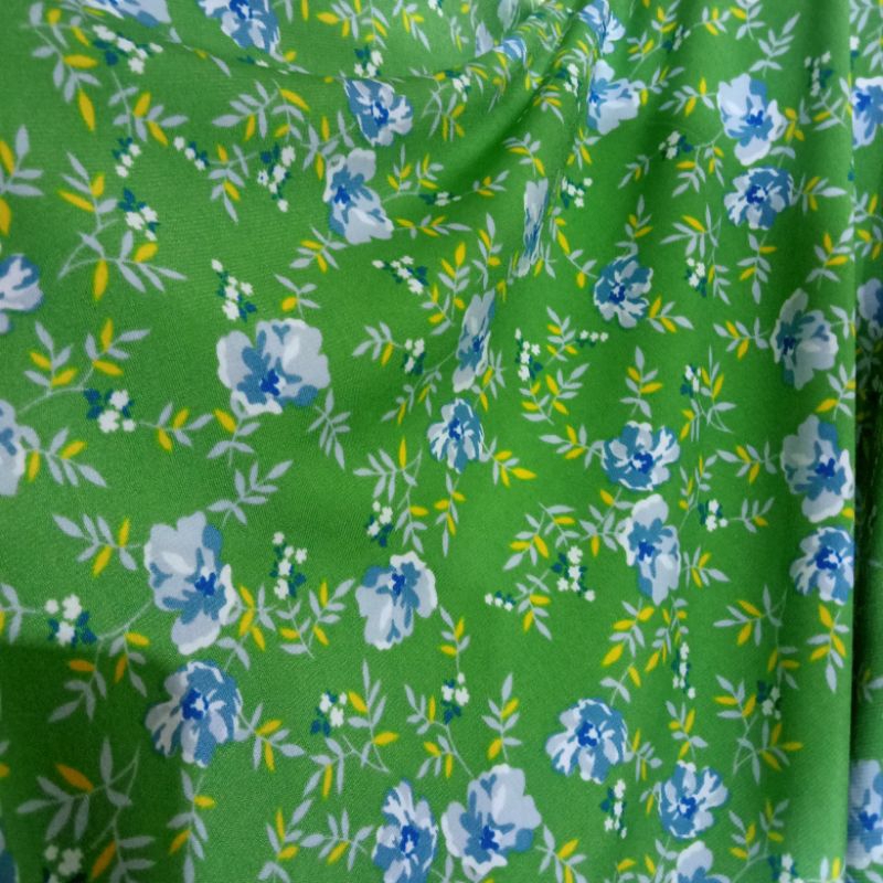 Kain - Kain Spandek Jersey Motif Bunga Import - Kain Ity Jersey Korea - Kain Meteran Bc | Harga Per 