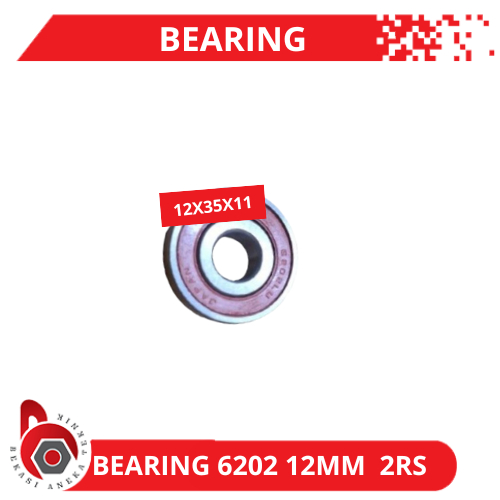 Bearing 6202 12mm 2RS N*N Japan Bering Double Tutup Karet  Klaher Laher Laker