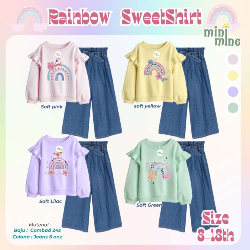 Oneset rainbow Minimine