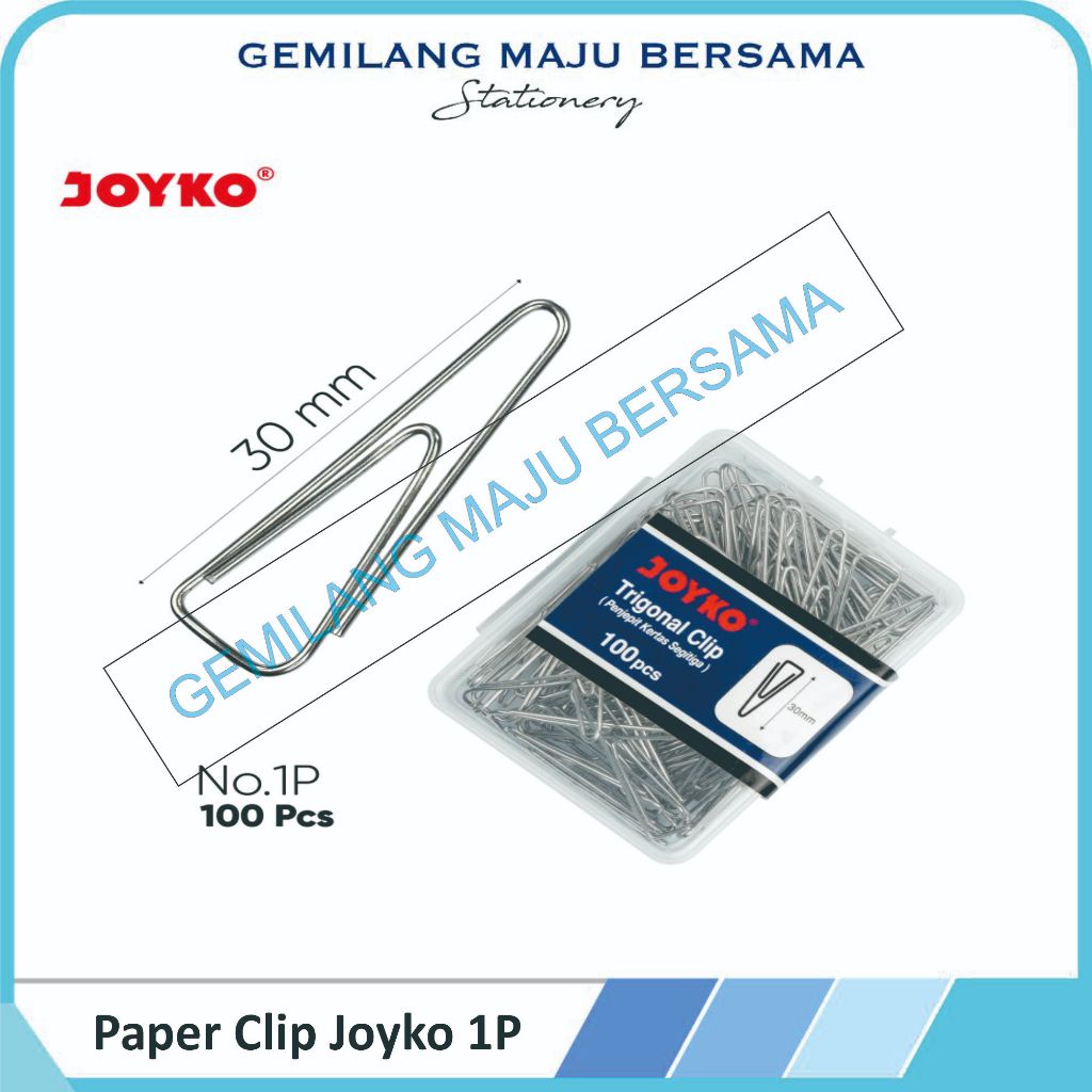 

Paper Clip Kertas Joyko 1 P Isi 100pcs ( Harga Per Kotak)