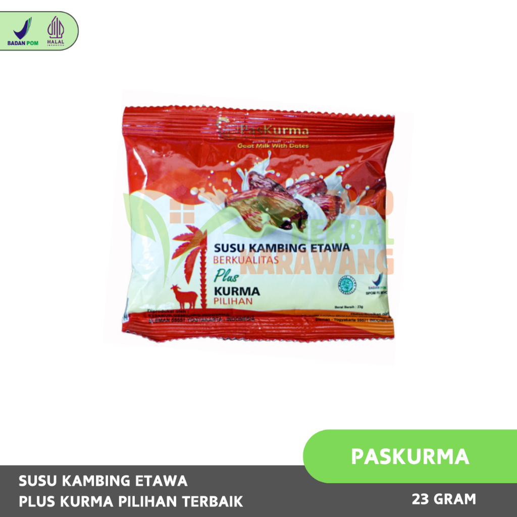 

(BELI 10 FREE 1) Paskurma Sachet @23gr Susu Kambing Etawa Plus Kurma