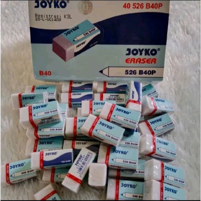 

Penghapus Pensil / Penghapus Joyko / Joyko Eraser KL B40P / Harga Satuan (1pcs) Penghapus Alat Tulis Sekolah Joyko