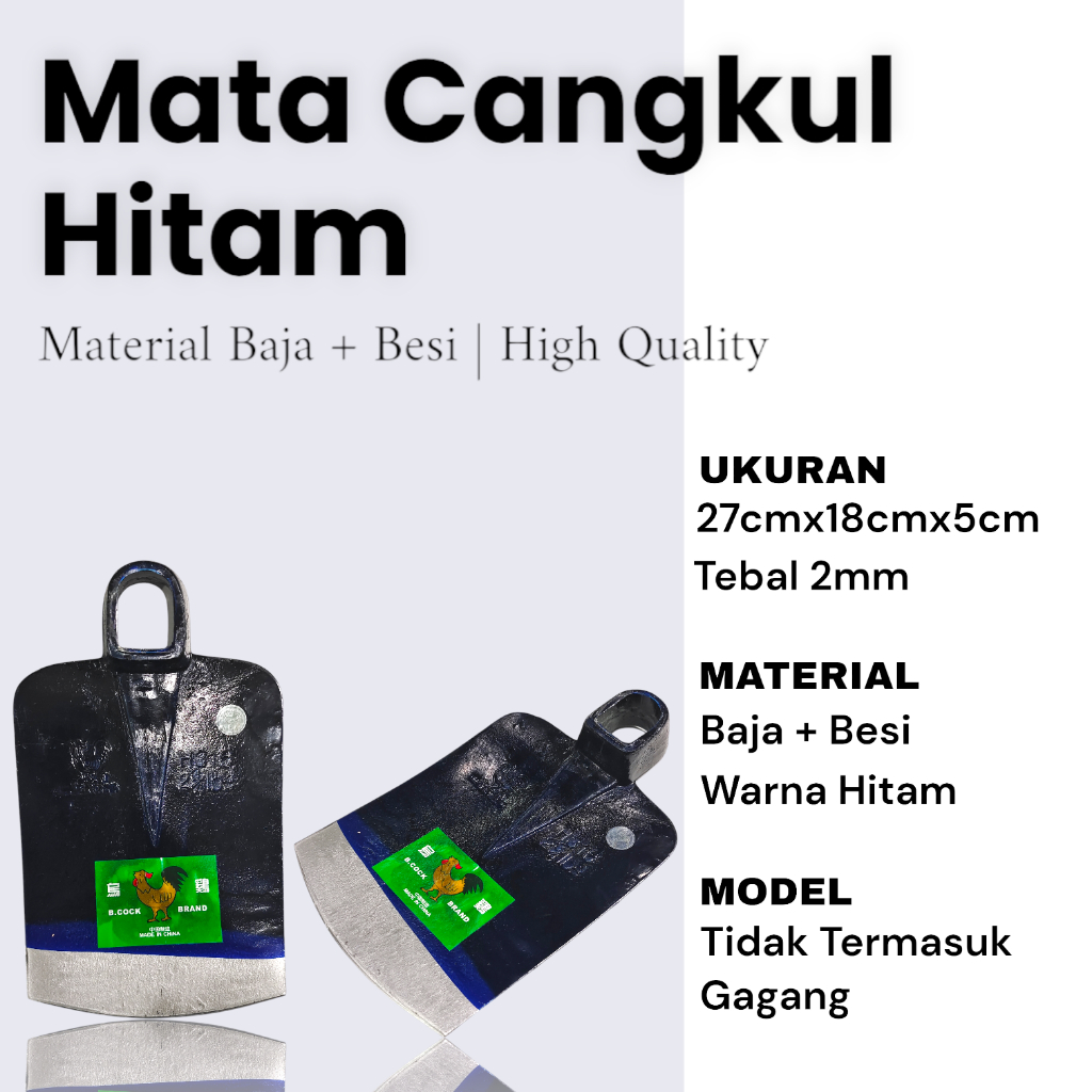 Cangkul Pacul Cap Buaya Ayam carmen Anti Lengket Cangkul Sawah