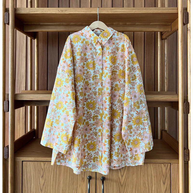 Mahara Blouse Preloved - Yellow Flower