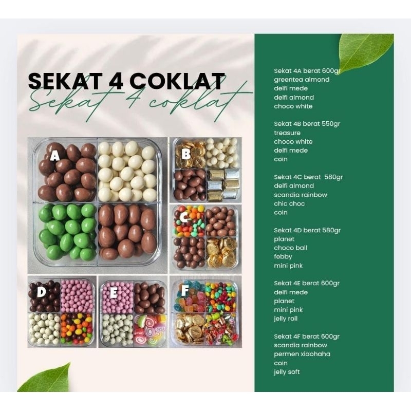 

Sekat 4 Coklat coklat mix