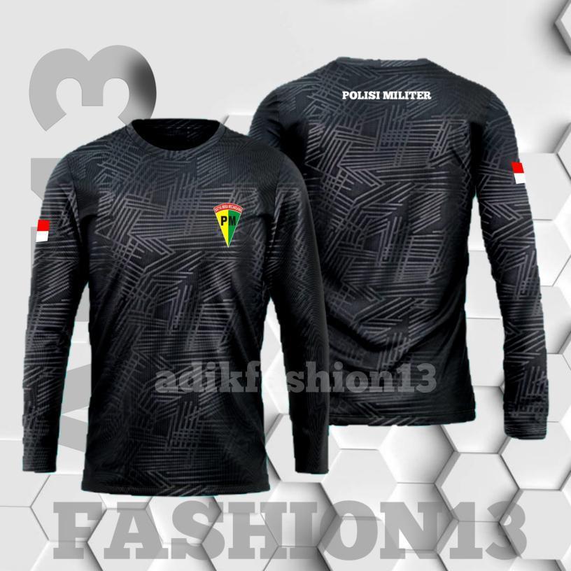 Kaos Polisi Militer Panjang/ Kaos Polisi Militer Panjang Bahan Dryfit Embos / Kaos jersey Polisi Mil