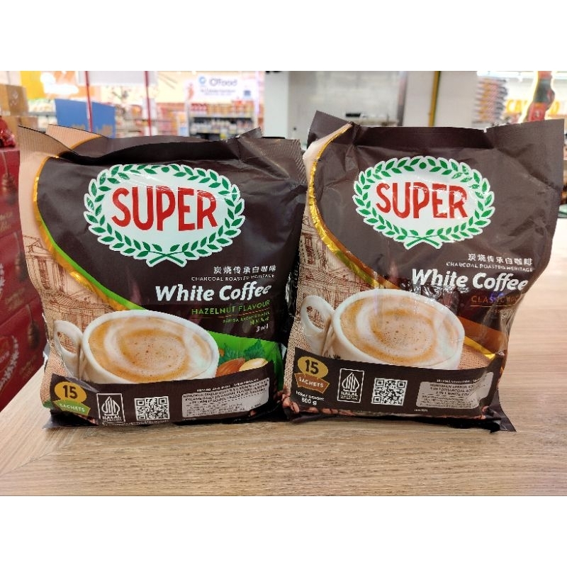 

Buy 1 get 1 Super White Coffee Hazelnut Flavour & Clasic