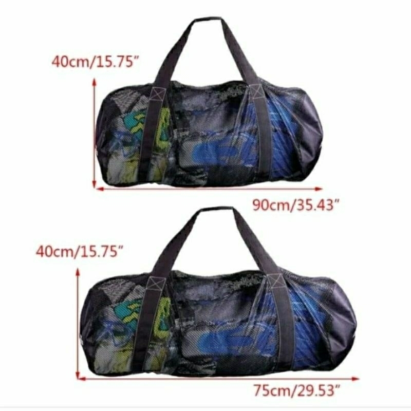 Tas Pantai Selam Scuba Jaring polos