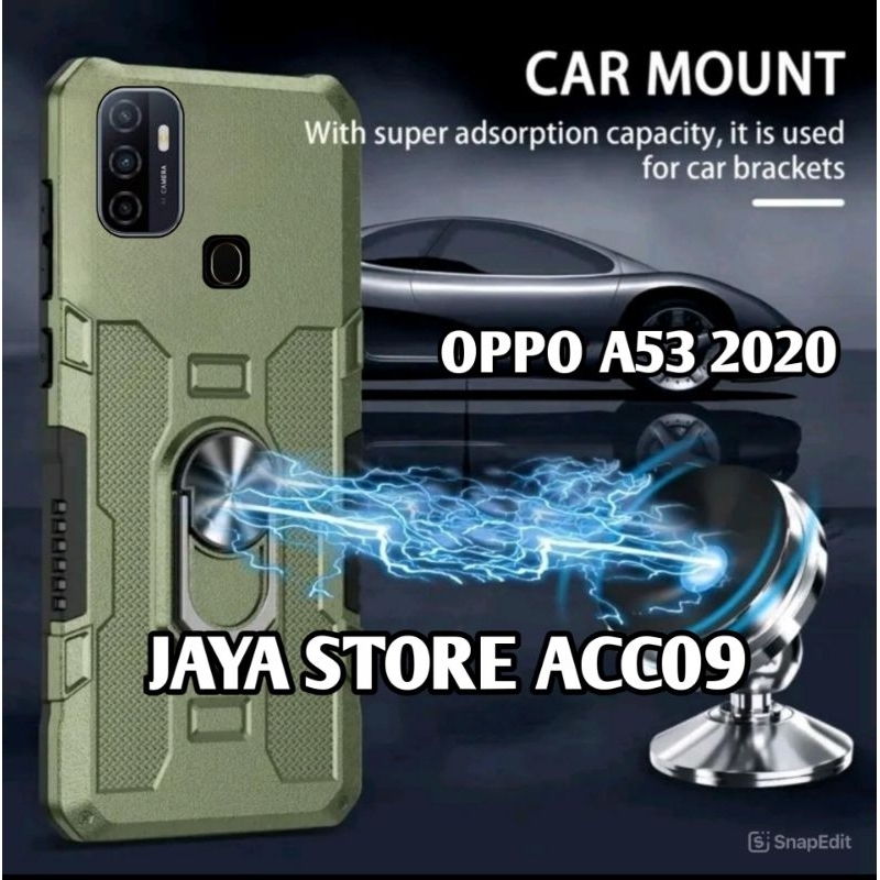 CASING OPPO A53 2020 CASE ROBOT HIT EYE RING