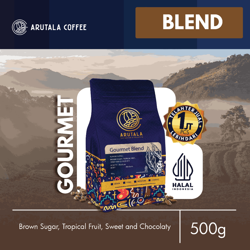 

ARUTALA Kopi Gourmet Blend for Manual Brew 500 Gram