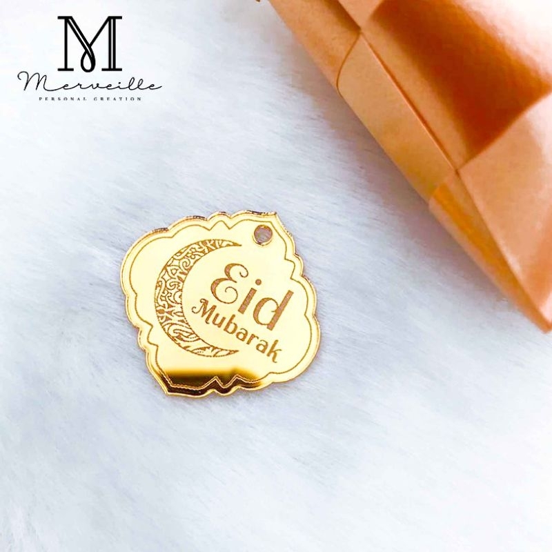 

Hiasan Idul Fitri Eid Mubarak Hang Tag Kado Hampers Label Hadiah Lebaran Parcel