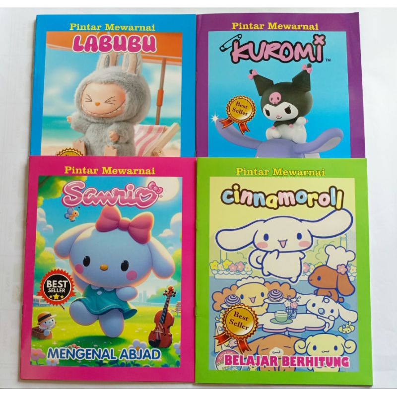 

Buku Mewarnai PAUD Sambil belajar Berhitung - Menebali - Menulis Ukuran Besar 20x25cm