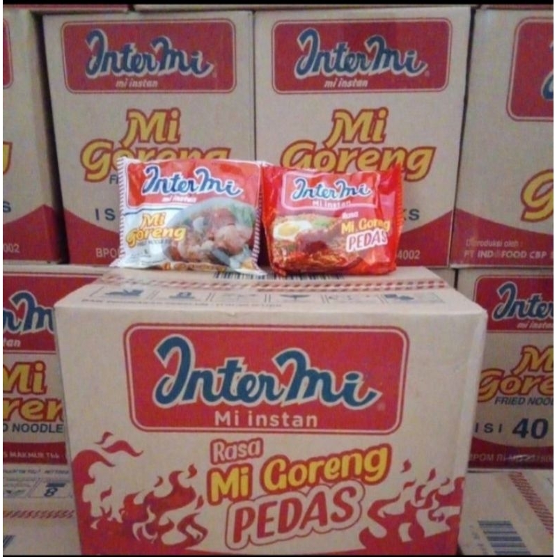 

Mie Intermie goreng pedas (1 DUS ISI 40 pcs)