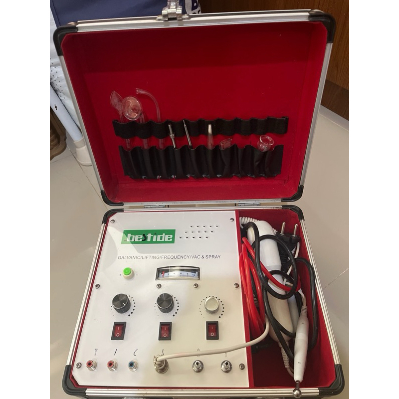 Preloved Alat Facial Wajah Bestide 5in1 Lifting Vacuum Comedo Galvanic High Frequency VAC & Spray