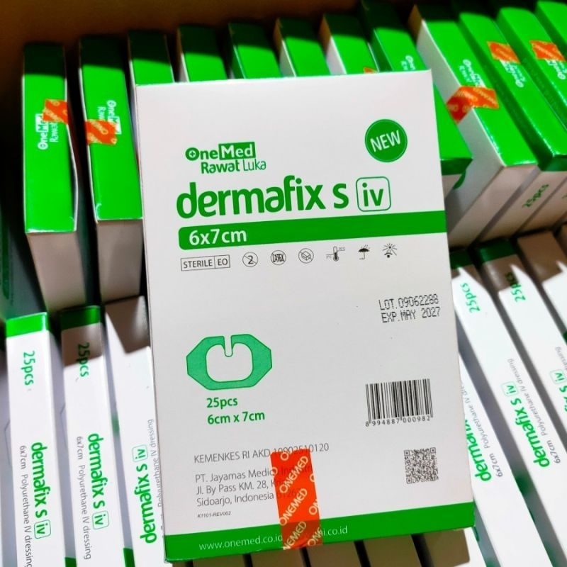 ONEMED DERMAFIX S 6x7 | Polyurethane IV Dressing | Plester Infus