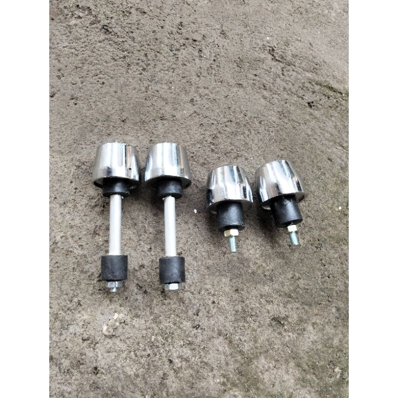Jalu stang satria Fu besi Crom sepasang model original baut panjang pendek