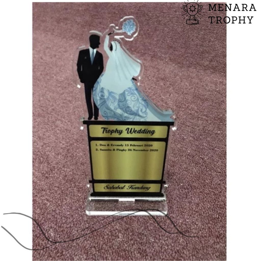 Trophy Wedding Akrilik Custom