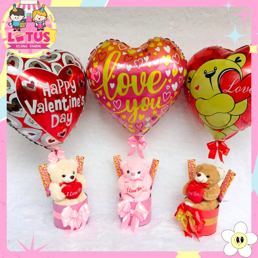 

BALON COKLAT VALENTINE / BALON VALENTINE/ BALON BONEKA VALENTINE/ BALON VALENTINE MURAH