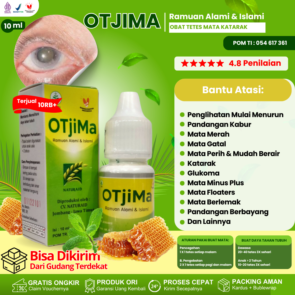 OTJIMA BPOM - Tetes Mata Katarak, Silinder, Mata Astigmatisme Miopia