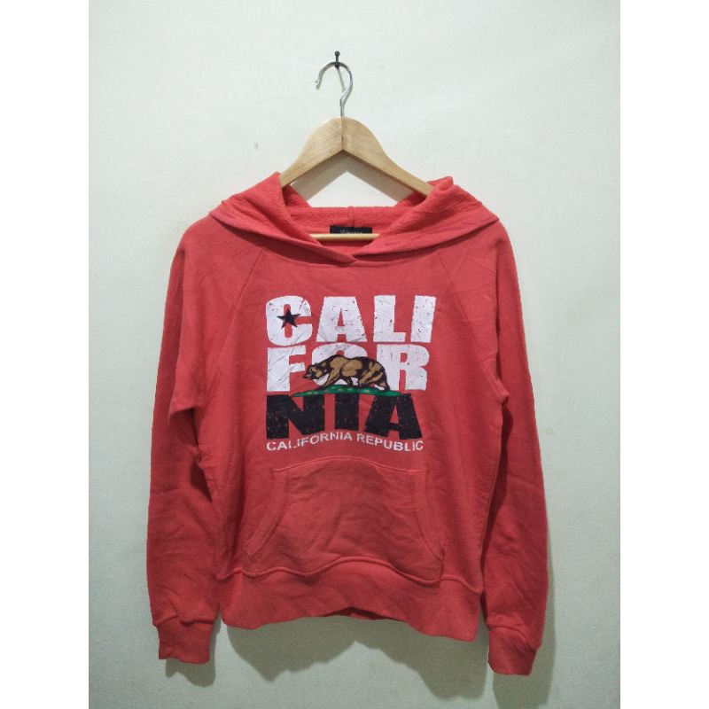 jaket jumper hoodie california republik orange second original