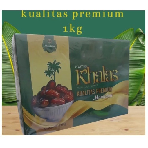 

Kurma Khalas Kemasan 1 kg Maulidah kualitas Premium Original