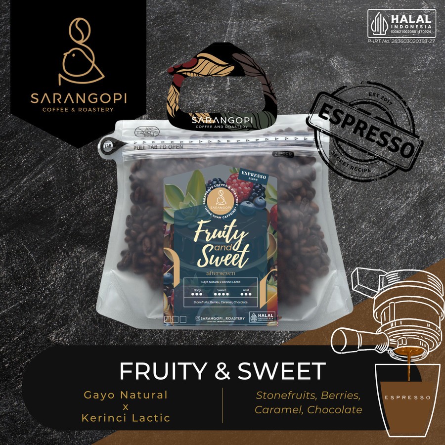 

Fruity & Sweet Special Blend Sarangopi Roastery - Espresso Blend Coffee